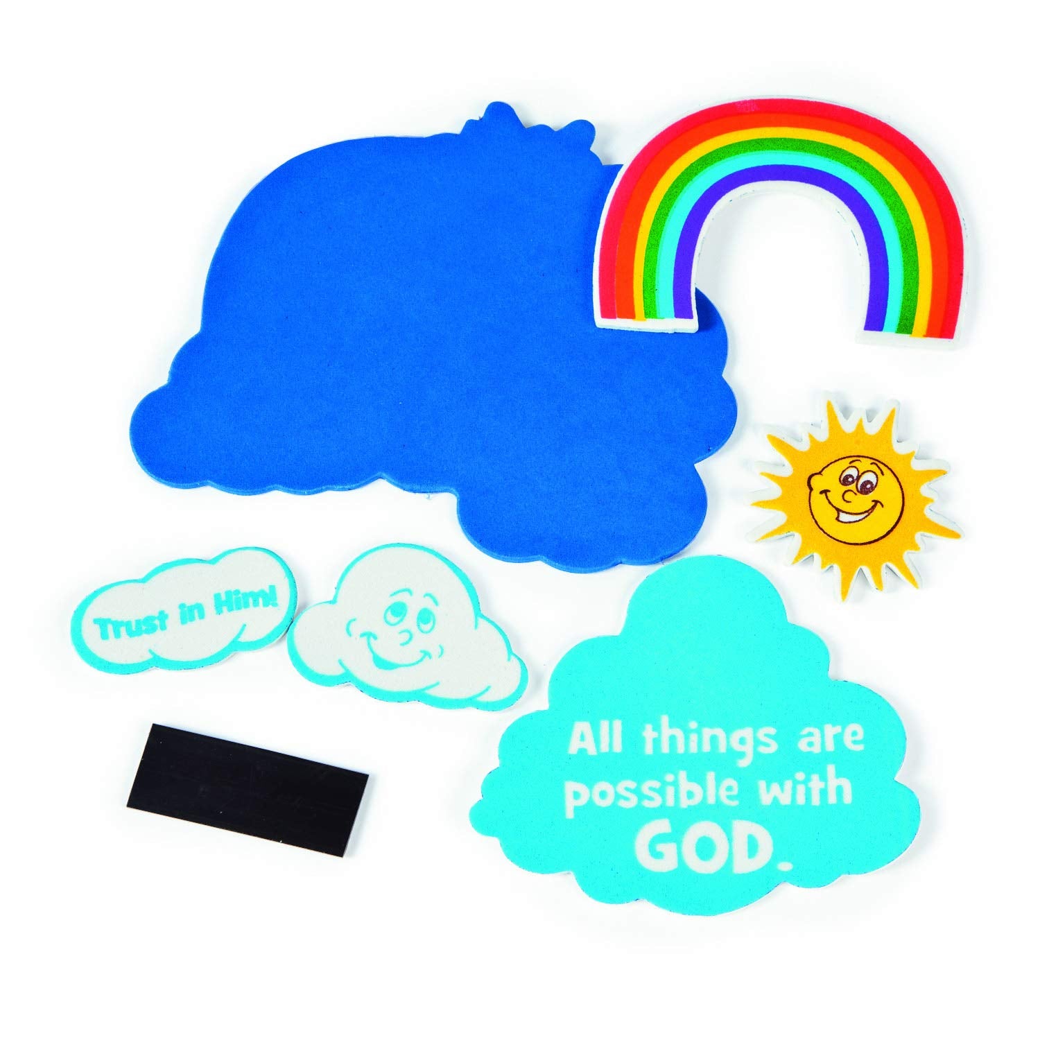 “All Things are Possible with God” Magnet Craft Kit - Makes 12 - Crafts for Kids and Fun Home Activities