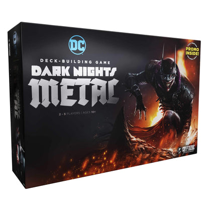 DC Deck Building Game - Dark Nights Metal - Defeat The Batman Who Laughs and his Dark Knights - for 2 to 5 Players - Ages 15+ - Cryptozoic