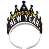 Cheers To The New Year Tiara - 9" x 5.5" | Plastic & Paper | Pack of 1