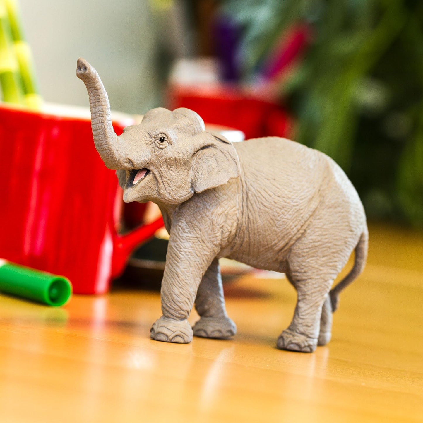 Safari Ltd. Asian Elephant Figurine - Hand-Painted Lifelike 6.5" Model Figure - Educational & Fun Toy for Boys, Girls & Kids Ages 3+