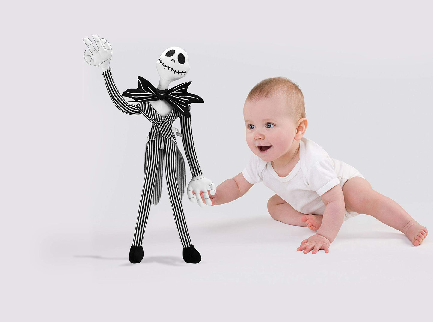 illuOKey Jack Skellington Plush Doll Nightmare Before Christmas Toys - 20 Inches Pumpkin King Plush Stuffed Baby Dolls (Black)