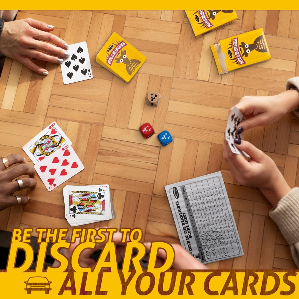 Deer In The Headlights The Card & Dice Game played by Wild Game Everywhere for Ages 5 and Up
