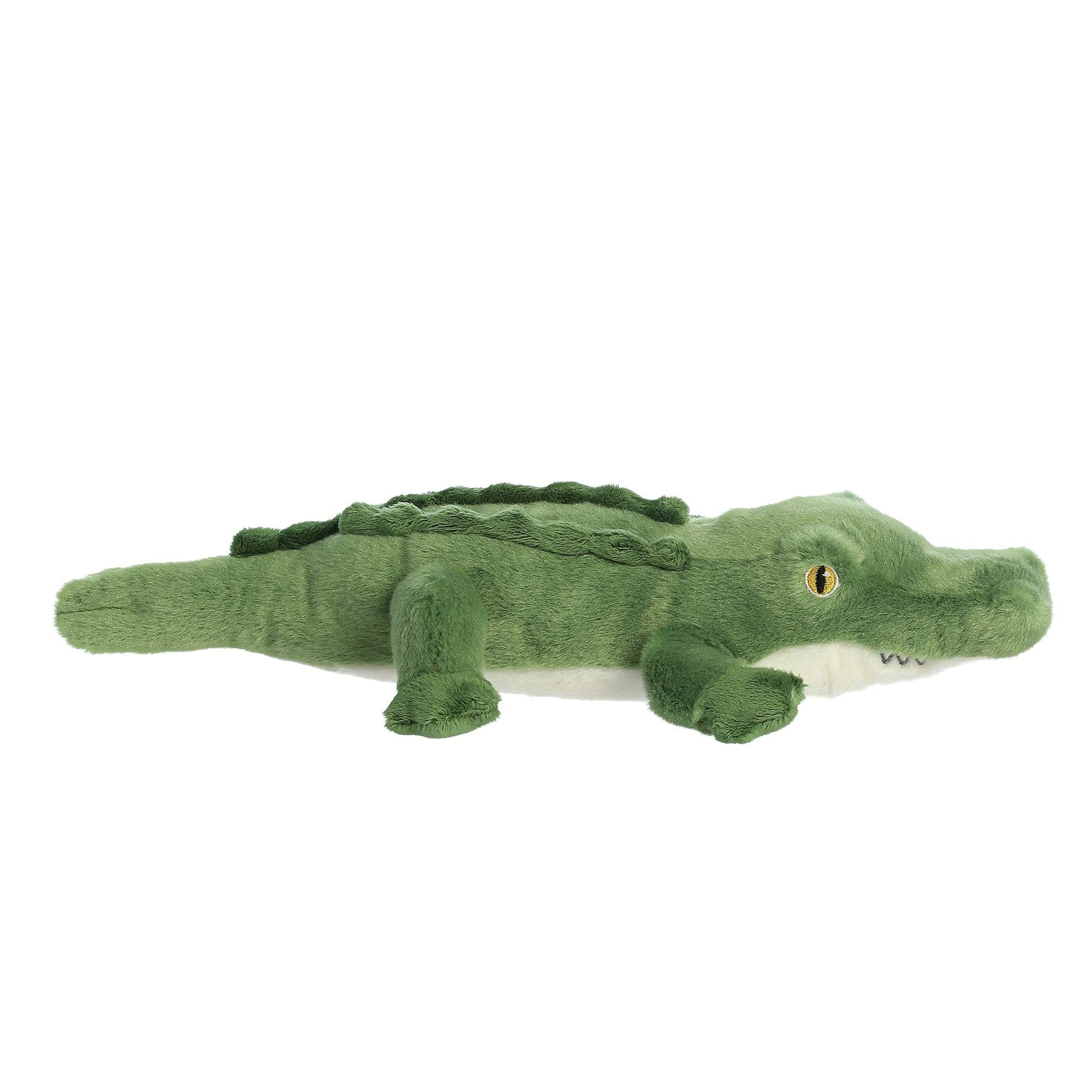 Aurora® Responsibly Made Eco Nation™ Alligator Stuffed Animal - Ideal for Playtime Adventures - Perfect for Birthdays or Just Because - Green 14