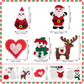 Jtnohx Sewing Kit for Kids, Felt Christmas Ornaments Set, 5 Sets DIY Craft Kits - Christmas Deer, Santa Claus, Snowman, Heart, Christmas Tree Decor