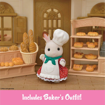 Calico Critters - Bakery Shop Starter Set for Red Roof Cozy Cottage - Dollhouse Furniture - Kids Pretend Play Toy, Miniature Dollhouse Furniture &