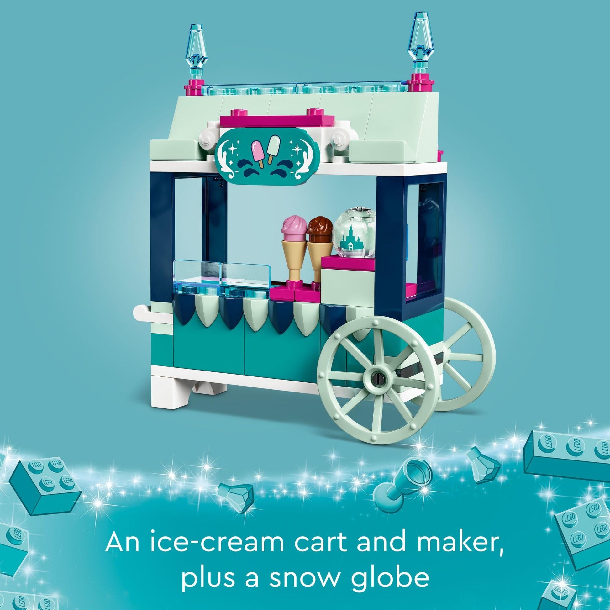 LEGO Disney Frozen Elsa’s Frozen Treats Building Set, Includes Elsa Mini-Doll and a Snowgie Figure, Elsa Toy Makes a Fun Gift for Girls and Boys who