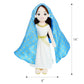 June Garden 14" Plush Religious Figure - Lady of Guadalupe Catholic Blessed Virgin Mary - Virgen de Guadalupe