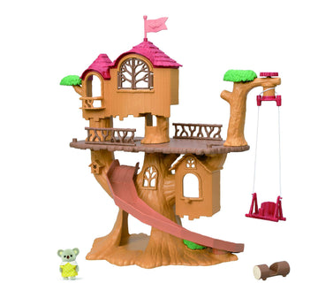 Calico Critters - Vacation Homes - Adventure Treehouse - 2025 Edition Dollhouse - Kids Pretend Play House, Miniature Home Playset, Expandable Design