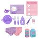 New Adventures Cuddle Kids: Play All Day - 17 pc 10' Baby Doll Playset, Children's Pretend Play, Ages 2+