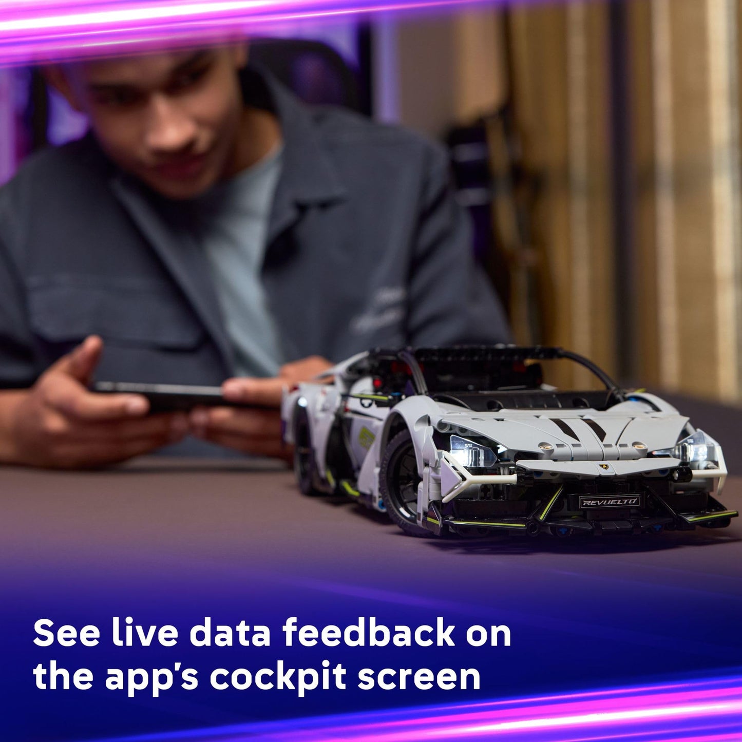 LEGO Technic Lamborghini Revuelto Super Sports Car Toy - Building Set for Girls & Boys - Lamborghini Model Kit for Kids, Ages 10+ - Makes a Great Gift