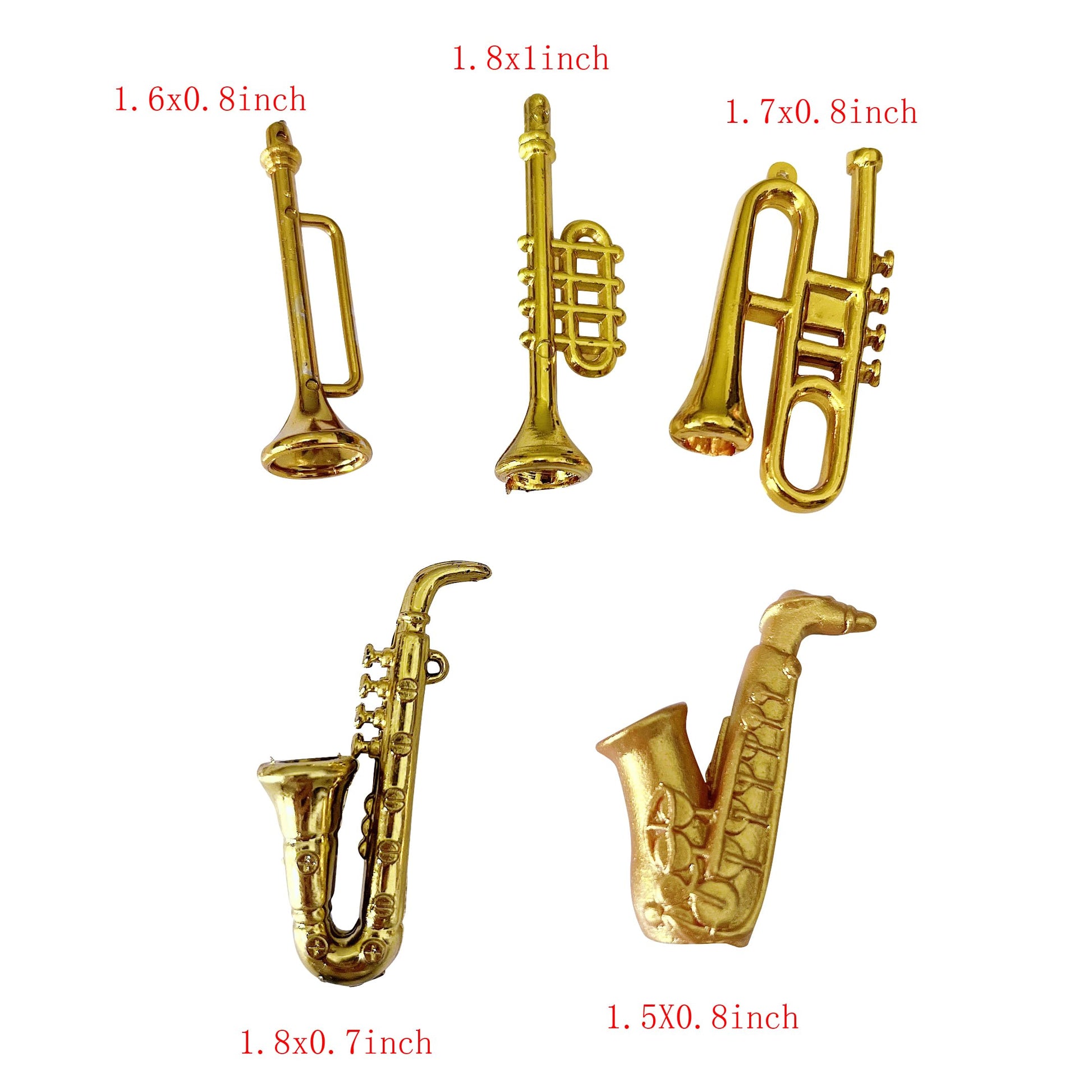 Anrher 25pcs Mini Musical Instruments Decoration Piano Violin Trumpet Guitar Saxophone Drum Dollhouse Accessory Sets