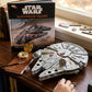 IncrediBuilds Star Wars Millennium Falcon 3D Wood Puzzle No Glue Needed (61 Pcs) Build & Paint 3-D Movie Model Figure Kit Replica Toy - Officially