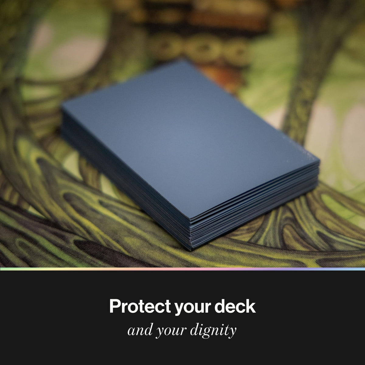 Curator® Tournament TCG Matte Sleeves - Standard Size (66x91mm) w/Black Backs - Non-PVC - “Azure” (Blue) Palette Series - Compatible with Magic