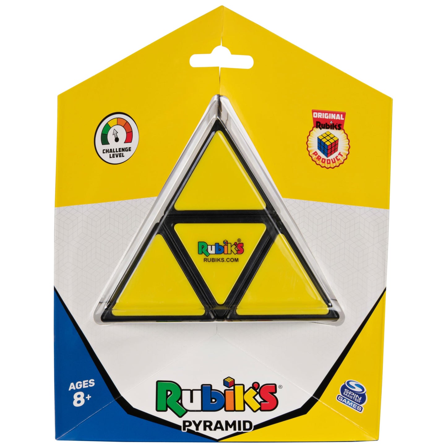 Rubik’s Cube, Pyramid, Rubik's Pyramid, Problem-Solving Brain Teaser, Classic Color-Matching Puzzle, Fidget Toy, Sensory Puzzle for Adults, Teens