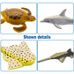 ZECHOCHOZE 37pcs Mini Ocean Animal Figurines Toys, Include Animals Like Realistic Sharks, Whales, Octopus, Turtles, Penguin, Suitable for Children's