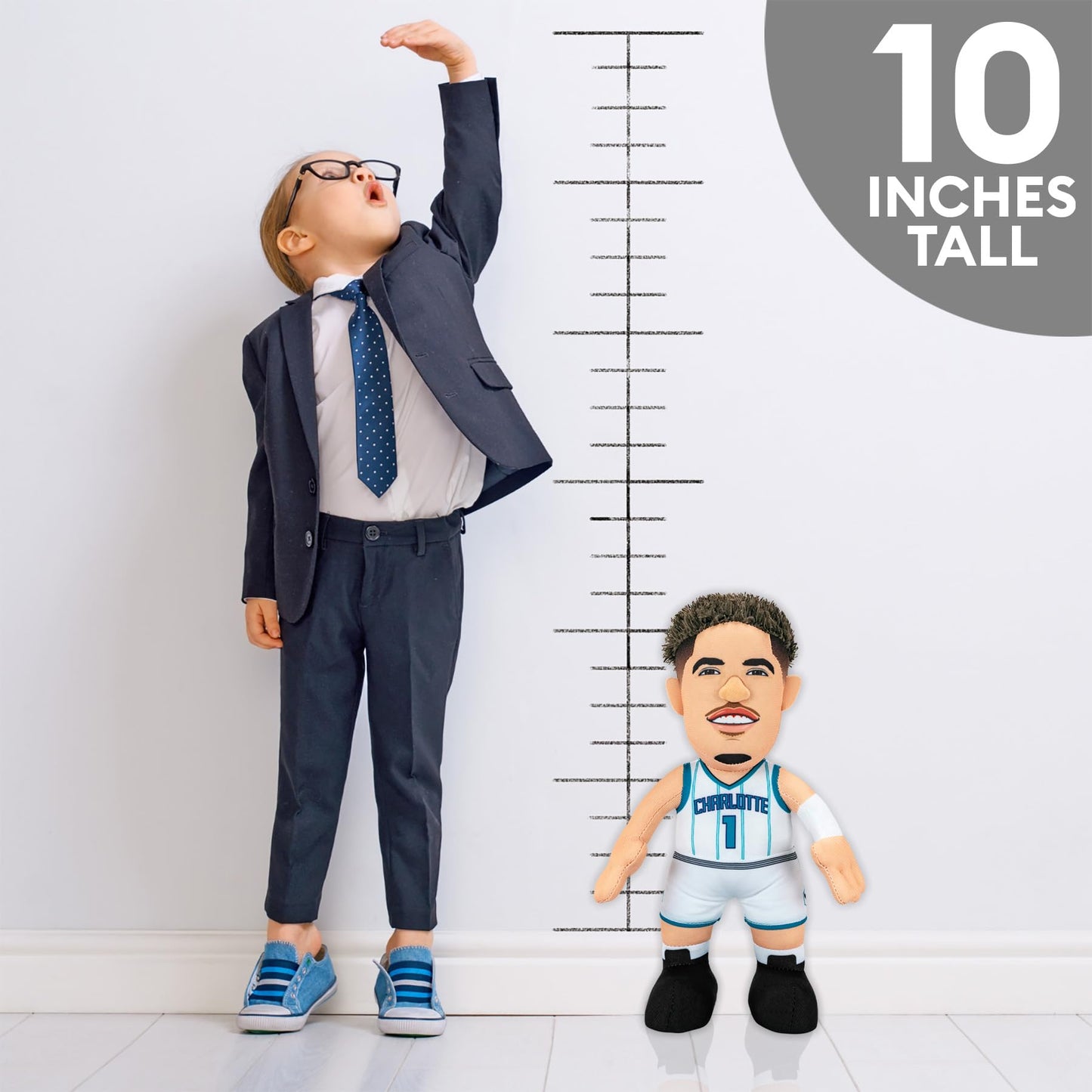 Bleacher Creatures Charlotte Hornets LaMelo Ball 10" Plush Figure - A Superstar for Play Or Display