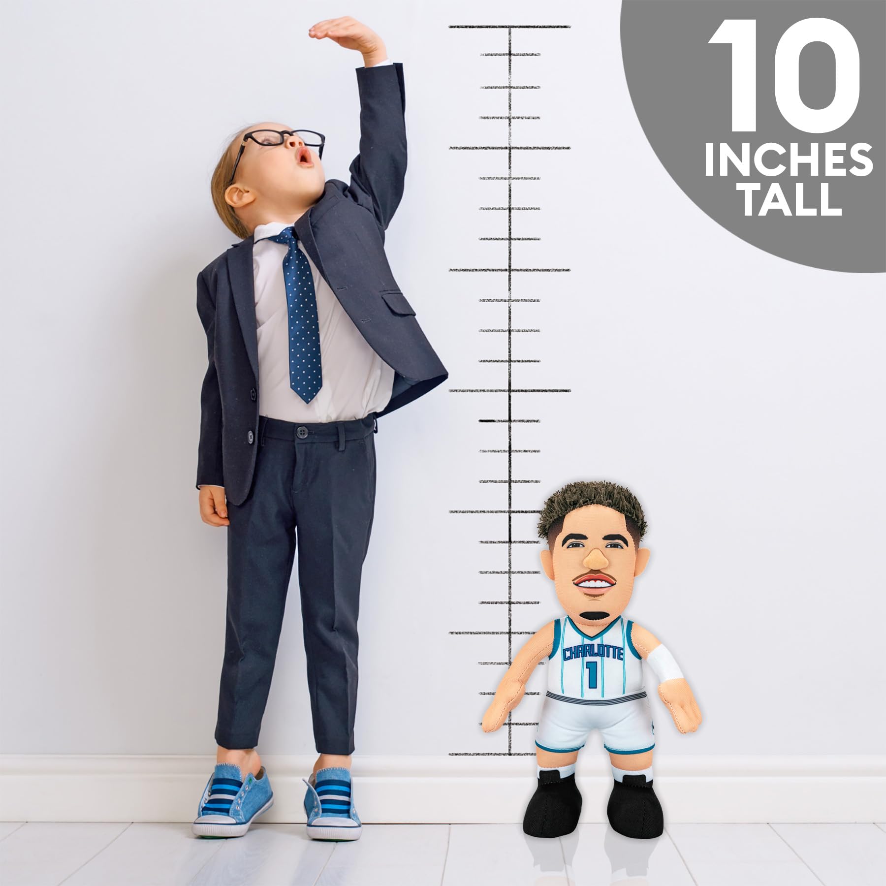 Bleacher Creatures Charlotte Hornets LaMelo Ball 10" Plush Figure - A Superstar for Play Or Display