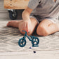 NexusPulse Black Finger Mountain Cycling - Small Mountain Cycling Figure Finger, Exercises Boys Finger Dexterity Collectible Decoration for Bedroom