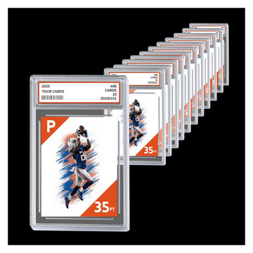 12ct Graded Card Slab - Card Case Holder for TCG, UV Resistant Acrylic Hard Sleeves with Label Position, for Standard Baseball Sport Game Collector