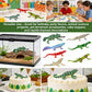 HLDMYYXGS 8PCS Plastic Lizards, Hand-Painted Small Animal Toys for Birthday Party Favors, Goodie Bags, Cake Toppers, School Science Projects, Sensory