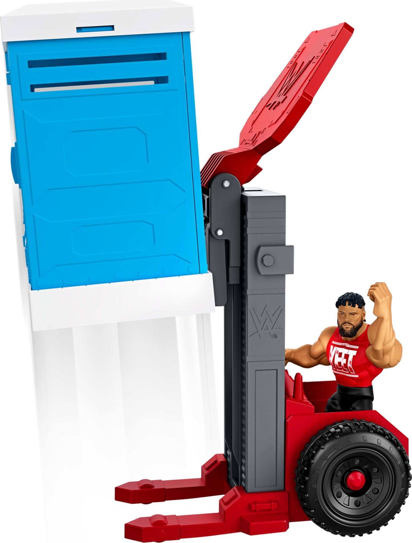 Mattel WWE Knuckle Crunchers Backstage Brawl Playset with, 5 Accessories Including Slime, 3.25-inch Collectible (Styles May Vary)