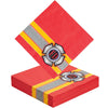Fun Express - Fire House Hero Lunch Napkins (16pc) for Birthday - Party Supplies - Print Tableware - Print Napkins - Birthday - 16 Pieces