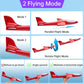Tivcck 4 Pack LED Light Airplane Toys,17.5" Large Throwing Foam Plane,LED Foam Glider Planes,2 Flight Mode Glider Planes,Airplane Flying Toys for Kids