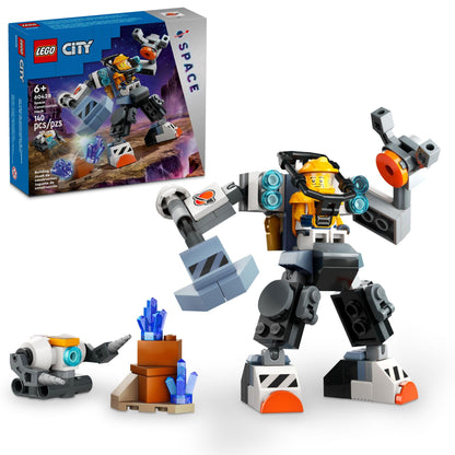 LEGO City Space Construction Mech Suit Building Set, Fun Space Toy for Kids Ages 6 and Up, Space Gift Idea for Boys and Girls Who Love Imaginative