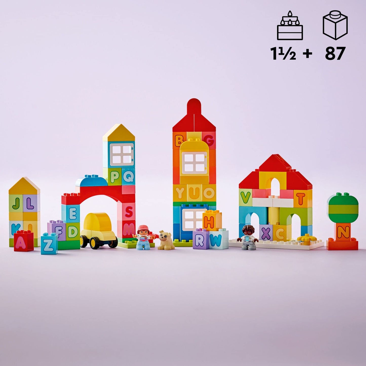 LEGO DUPLO Classic Alphabet Town 10935, Educational Early Learning Toys for Babies & Toddlers Ages +18 Months, Learn Colors, Letters and Shapes with