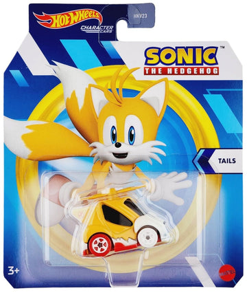 Hot Wheels Character Cars Sonic The Hedgehog Diecast 1:64 Scale (Tails)