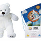 Stuffems Toy Shop Make Your Own Stuffed Animal Mini 8 Inch Very Soft Polar Bear Kit - No Sewing Required!