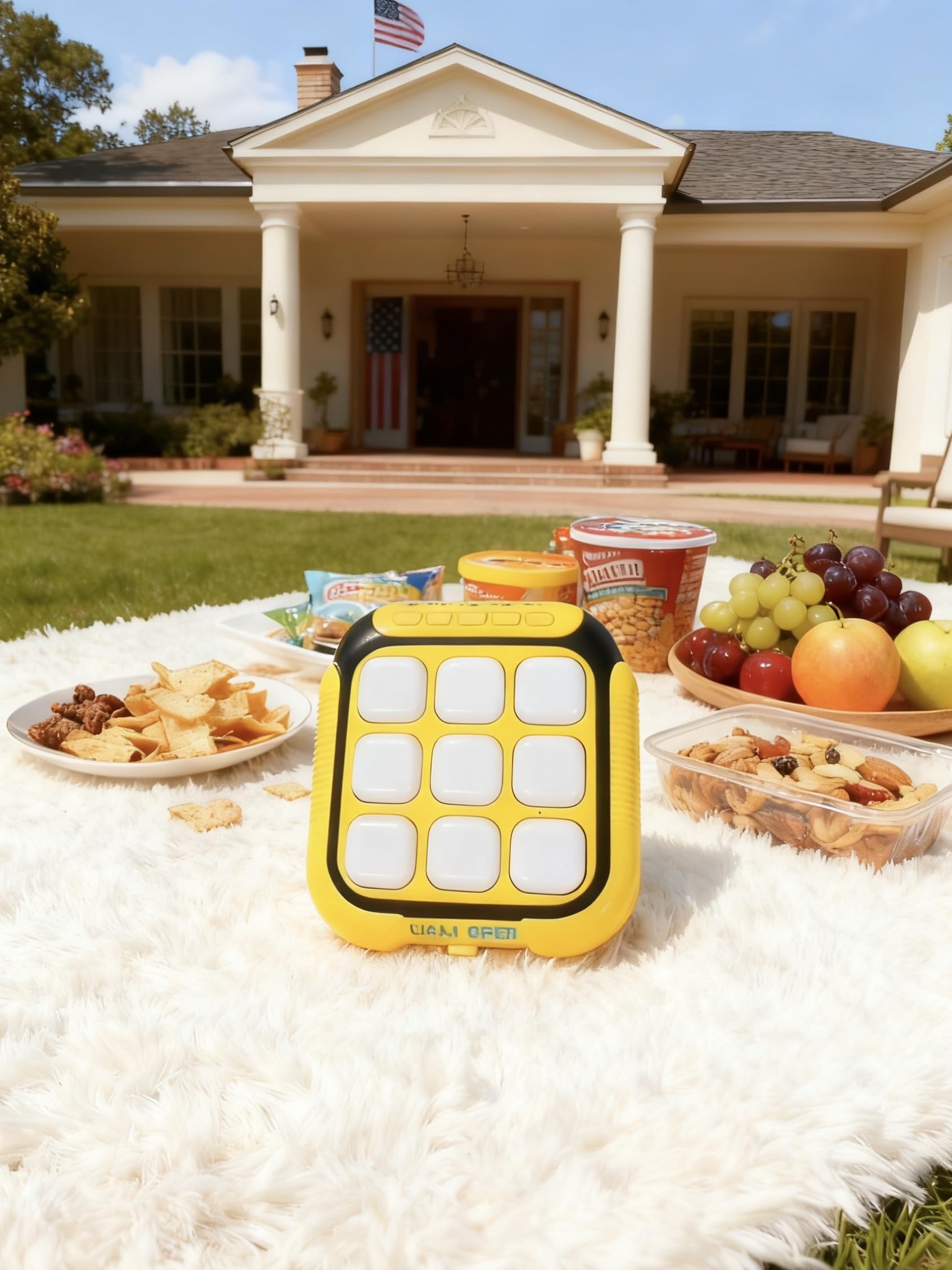 CIZOSYU Electronic Tic Tac Toe Handheld Game - 6-in-1 Travel Puzzle Console, Fast-Paced Portable Entertainment, Gift-Ready Packaging