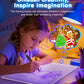 MoKo Led Drawing Message Note Board Rechargeable, 7 Color Light & 3 Modes, 16.9'' Art Dry Erase Lumiboard for Kids with Removable Stand,12 Markers & 2