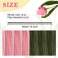iCraftine Pipe Cleaner Flower Kit, Including Pink and Green Chenille Stems, Floral Stem, Gardening Tape, Ribbon for Making Flower Bouquet