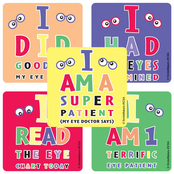 Eye Chart Stickers - Prizes and Giveaways - 100 per Pack