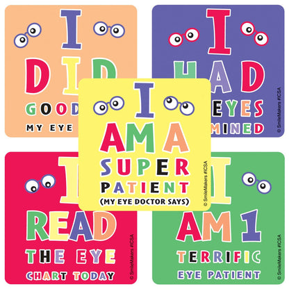 Eye Chart Stickers - Prizes and Giveaways - 100 per Pack
