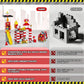 XENQITOYS Fire Station Playset, 144Pcs Classic Big Building Blocks Compatible with All Major Brand, Fire Station Toys, Fire Trucks for Toddlers 3-5