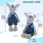 JamieCare 14" Dressing Donkey Stuffed Animal Plush Toy for Girls Boys and Kids, Soft Cuddly Friends Home Decor (Blue) Machine Washable Dolls