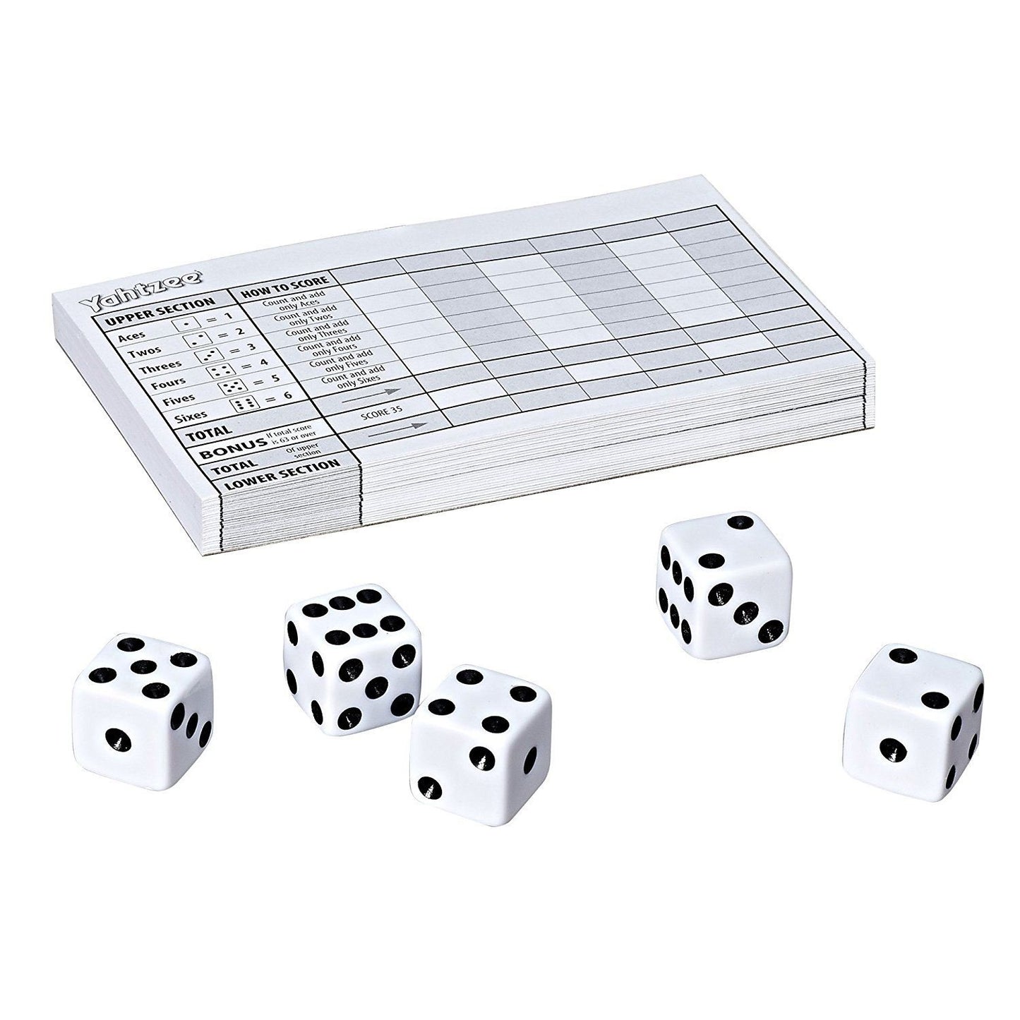 Hasbro Gaming Yahtzee Board Game, Fast-Playing Dice Game for Kids, Teens, and Adults, Strategy Games, Family Games for Kids, 2 or More Players, Ages 8