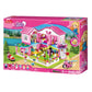 SlubanKids Girls Dream Villa Building Sets for Kids, Colorful 3D 896 Pc Stackable Toys, DIY Villa Building Creative Play, Includes People, DIY Design