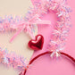 xo, Fetti Valentine Heart Headband | Pink Heart, Classroom, Vday Party Hair Accessory, Galentines, Girls Night