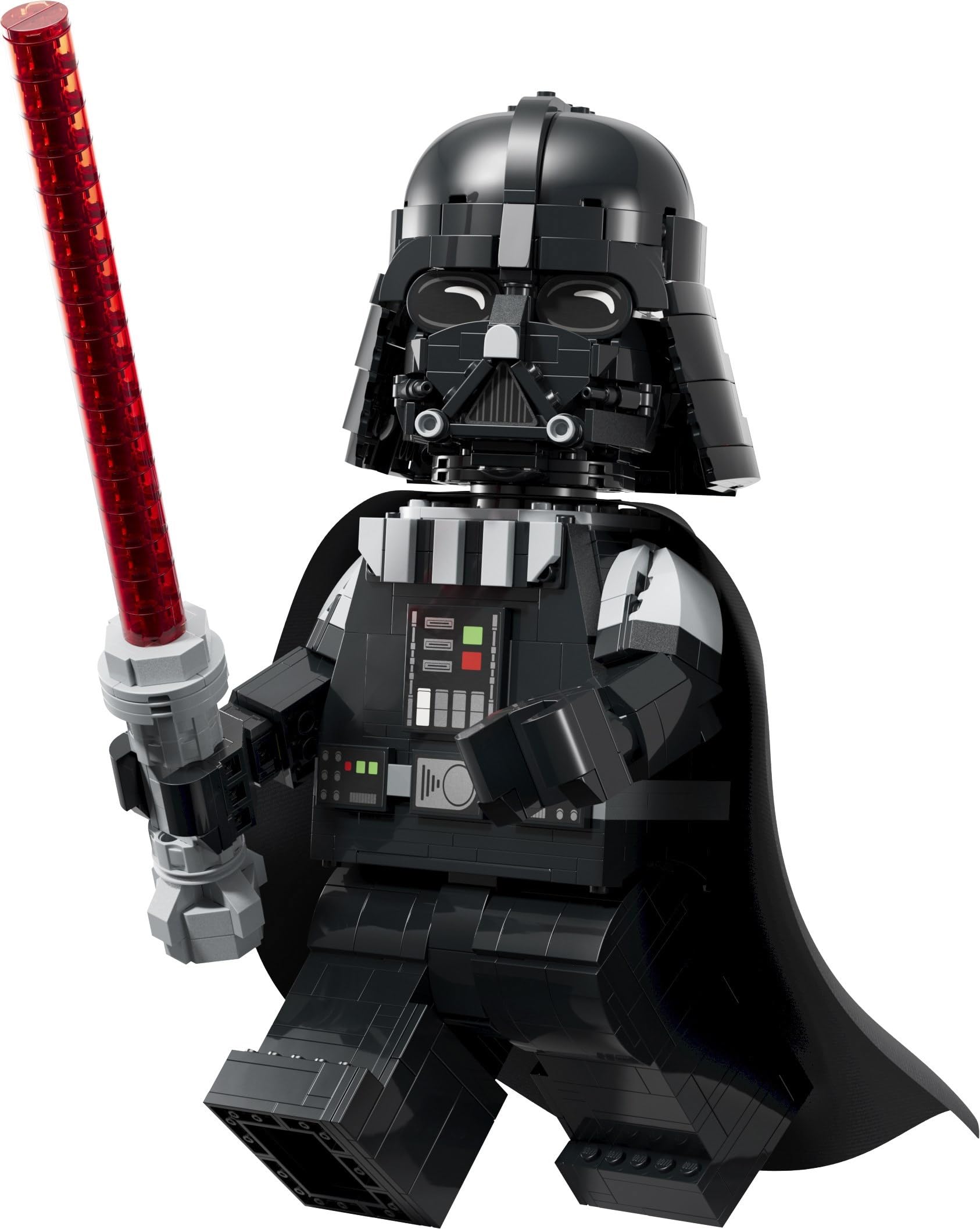 LEGO Star Wars Up-Scaled Darth Vader Minifigure Set #75461 - 1,028 Pieces, Posable 11-Inch Figure with Fabric Cape & Lightsaber | 6X Standard Size |