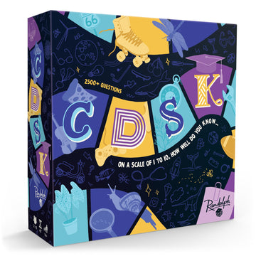 Randolph CDSK | Fun Trivia Party Game for Teens and Adults | Great for Game Nights and Large Groups | Two Player or Team Challenge | 2500+ Trivia