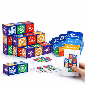 Puzzle Matching Games, Block Puzzle Games, Visual Recognition Matching Board Game, Family Night Board Game to Develop Kids Problem Solving Skills