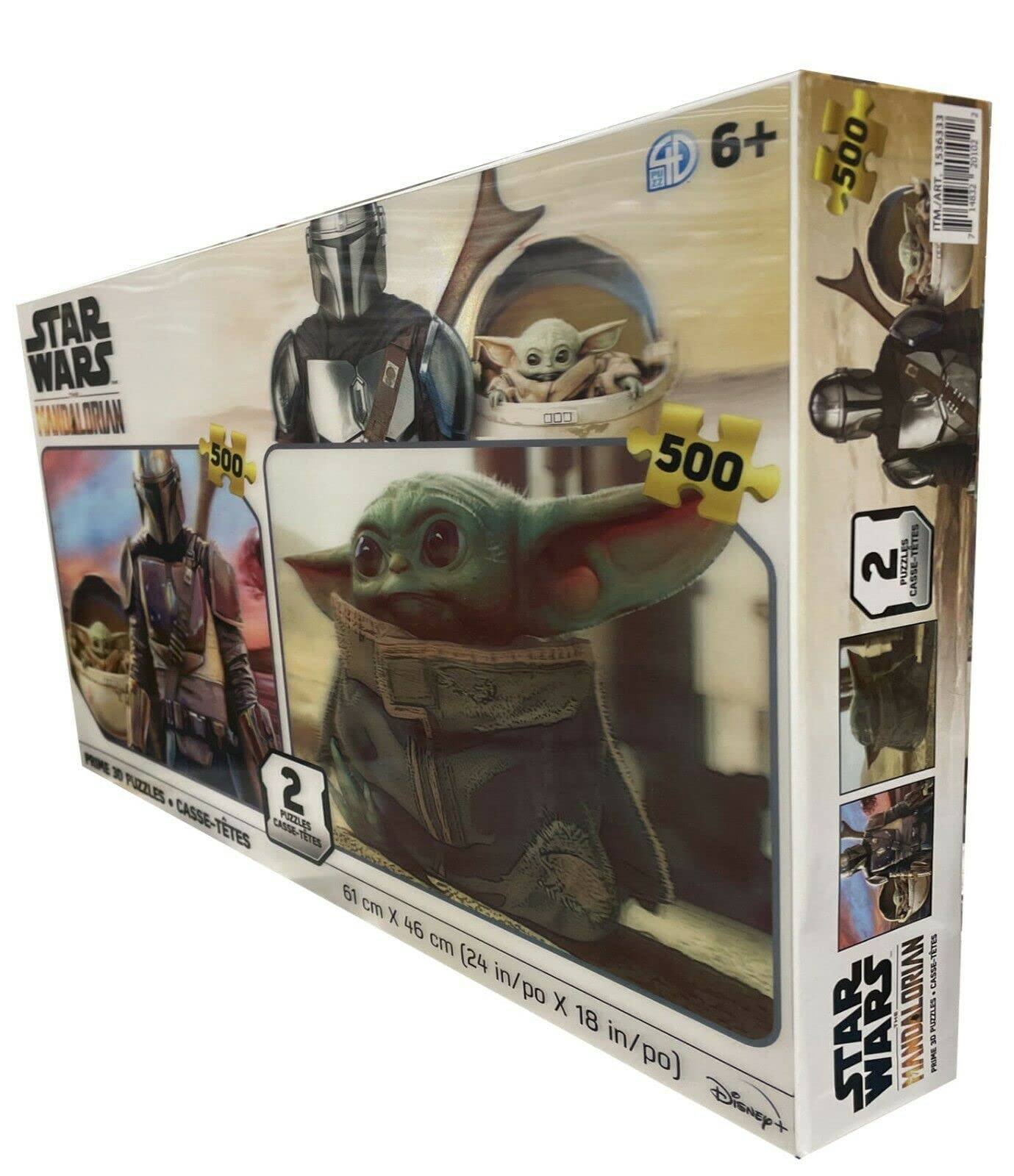 Star Wars The Mandalorian Prime 3D Puzzles Two Pack 500pc
