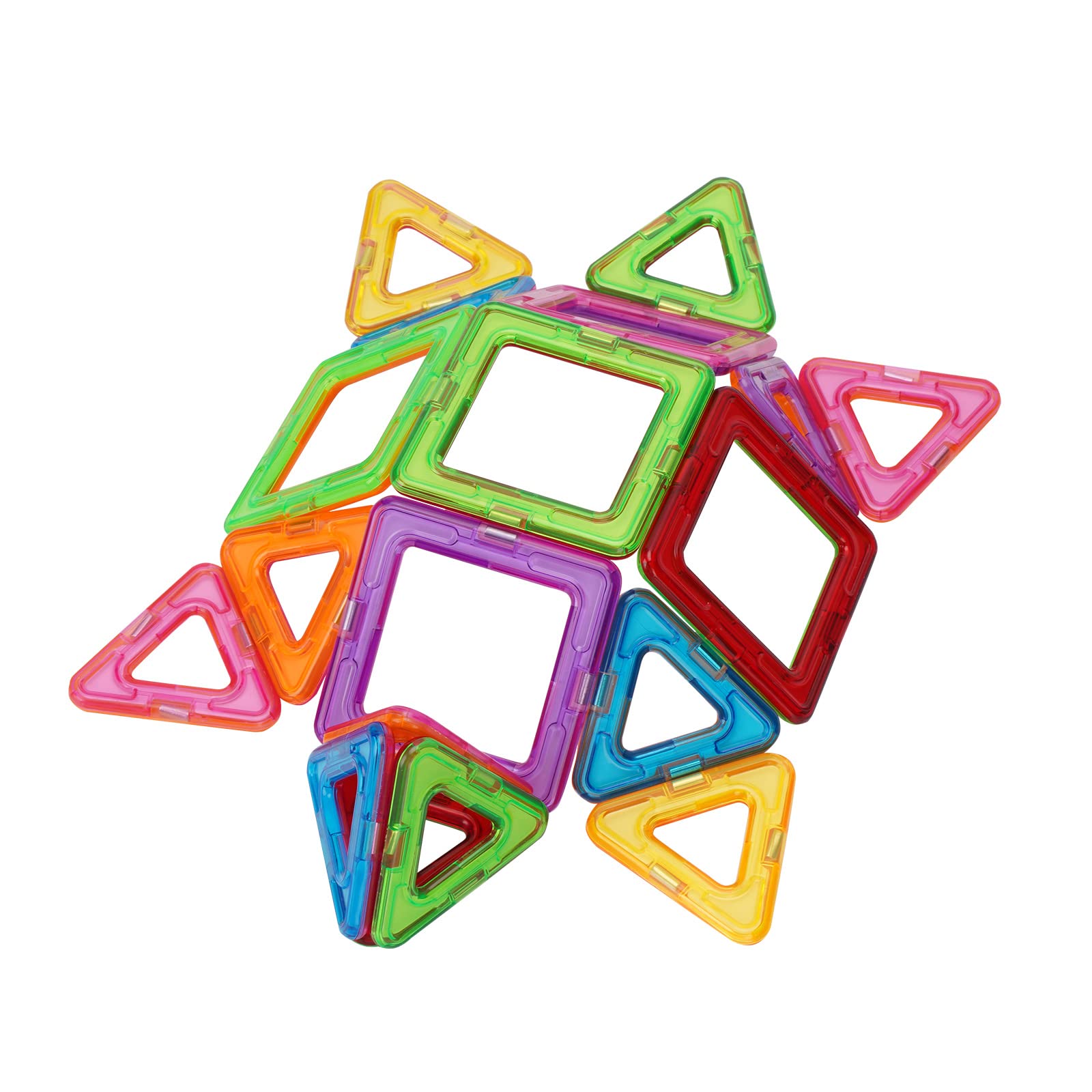OFHW Magnetic Blocks Tough Building Tiles STEM Toys for 3+ Year Old Boys and Girls Learning by Playing Games for Toddlers Kids Toys Compatible