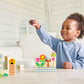 Tender Leaf Toys - Garden Blocks - 25 Pieces Decorative Garden Themed Wooden Stacking Blocks with Peg - Building Blocks, Hand-Eye Coordination