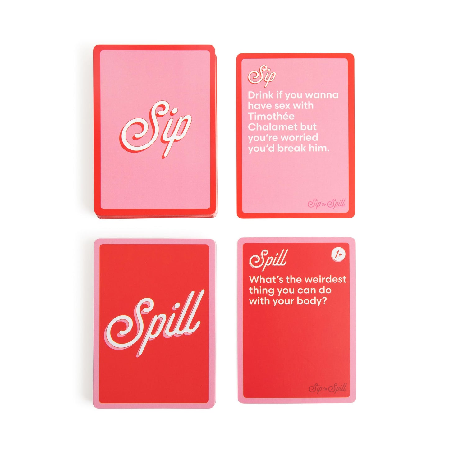 Sip or Spill Party Drinking Game - Fun Summer Drinking Games for Parties, Outdoor & Pool Party Games, Adult Party Game for Groups, Travel-Friendly