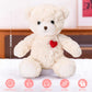 ABEARCAR Red Heart Teddy Bear Stuffed Animals,Soft Cute Teddy Bear Plushies Toy - Valentine's Day, Christmas for Kids Girlfriend