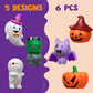 JOYIN 6 Pcs Halloween Light-Up Bath Toys ,Halloween Theme Toys Flashing LED Light Floating Bathtub Toys for Baby,Toddler Water Tub Games Swimming Pool